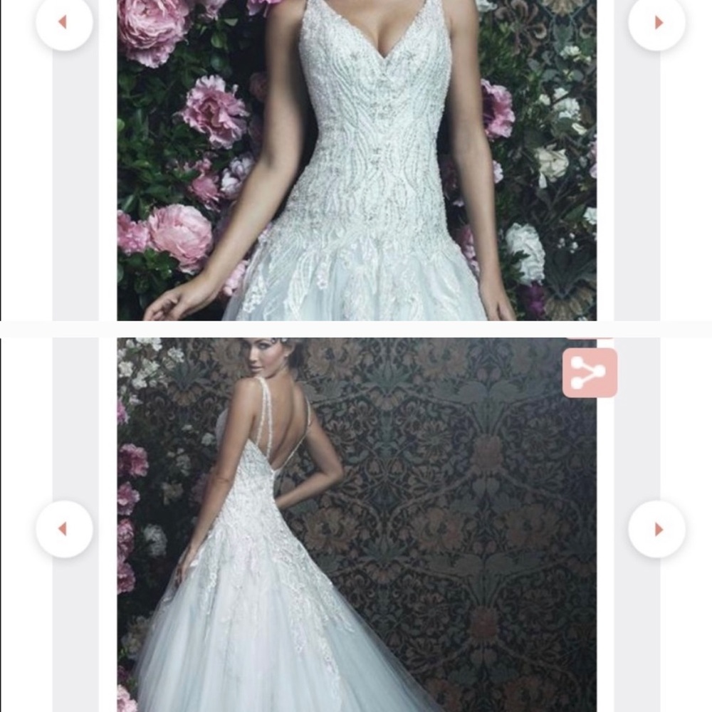 Allure Bridals light Ivory wedding dress